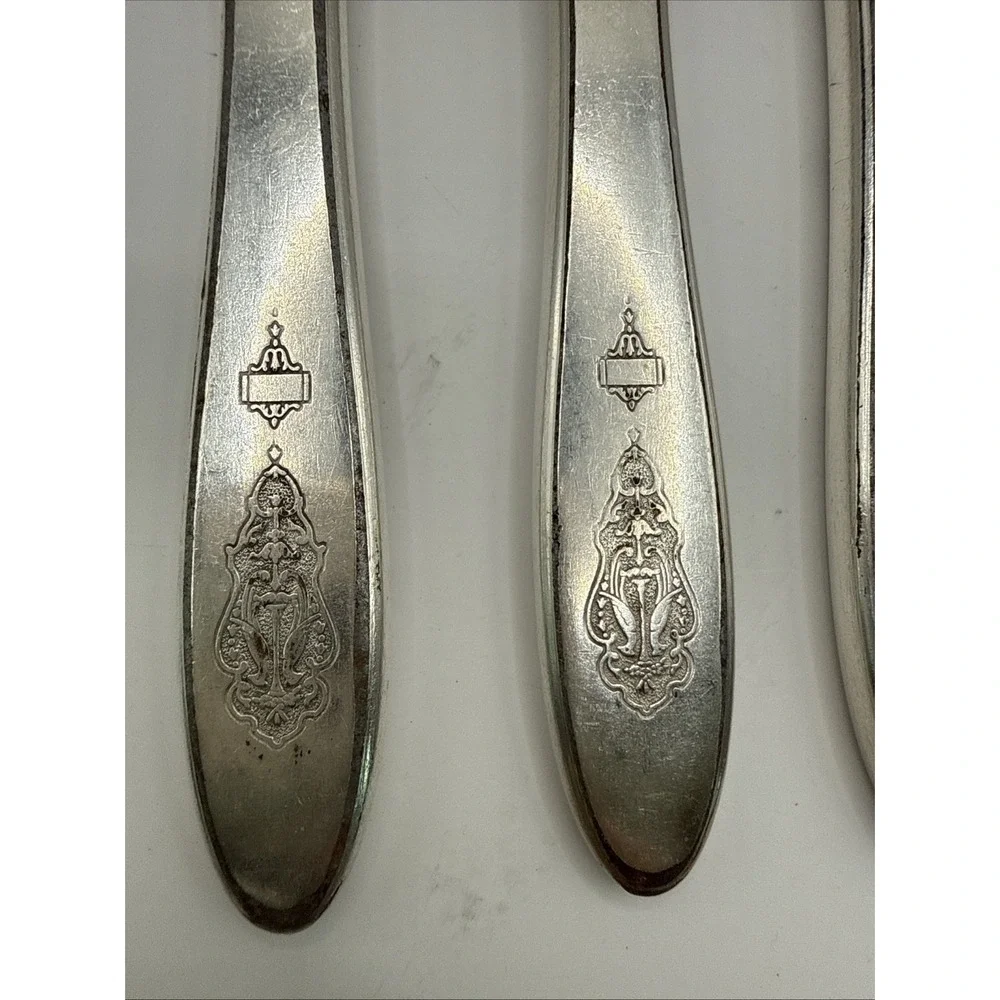5 Community Plate BIRD OF PARADISE 1923 French Hollow Dinner Knives 9‎ 5/8
